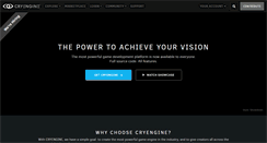 Desktop Screenshot of cryengine.com