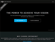 Tablet Screenshot of cryengine.com